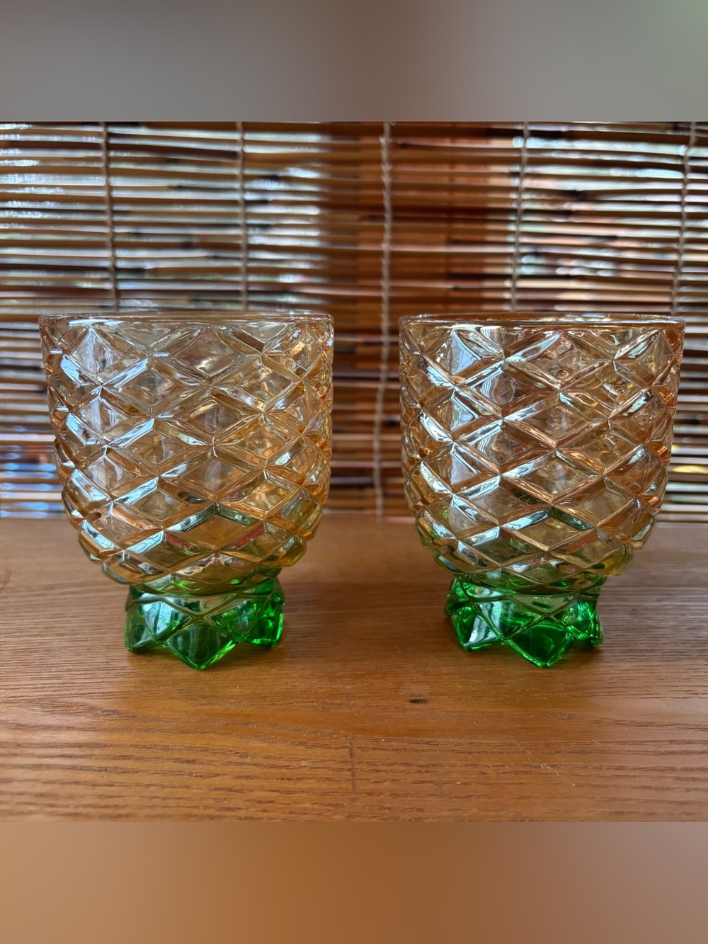 Vintage Bacardi Pineapple glasses